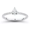 Best Sale 😉 1/3 ct. t.w. Pear Diamond Ring in 10K White Gold by Belk & Co. 👍