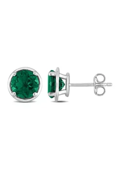 Hot Sale ๐ Lab Created 2.30 ct. t.g.w. Created Emerald Bezel Style Stud Earrings in Sterling Silver by Belk & Co. ๐ 9 Hot Sale ๐ Lab Created 2.30 ct. t.g.w. Created Emerald Bezel Style Stud Earrings in Sterling Silver by Belk & Co. ๐ -DealsBelk & Co. Store Belk 34265