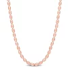 Discount 🎉 Oval Ball Chain Necklace in 18k Rose Gold Plated Sterling Silver, 20" by Belk & Co. ⭐