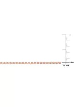 Discount 🎉 Oval Ball Chain Necklace in 18k Rose Gold Plated Sterling Silver, 20" by Belk & Co. ⭐ -DealsBelk & Co. Store Belk 34306