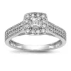 Wholesale 🎉 1/2 ct. t.w. Diamond Band Ring in 14K White Gold by Belk & Co. 🌟