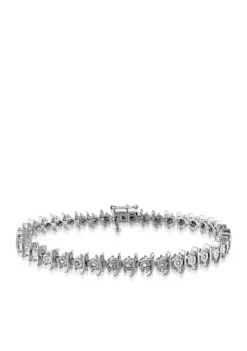 Best Pirce ๐ Diamond Tennis Bracelet in Sterling Silver by Belk & Co. ๐คฉ