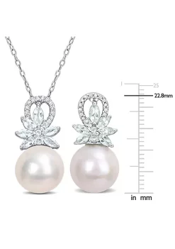 Buy โ๏ธ 2-Piece Set of 11-12MM Freshwater Cultured Pearl, 1/6 ct. t.w. Diamond and 1.8 ct. t.g.w. Aquamarine Earrings and Pendant with Chain in Sterling Silver by Belk & Co. ๐ 7 Buy โ๏ธ 2-Piece Set of 11-12MM Freshwater Cultured Pearl, 1/6 ct. t.w. Diamond and 1.8 ct. t.g.w. Aquamarine Earrings and Pendant with Chain in Sterling Silver by Belk & Co. ๐ -DealsBelk & Co. Store Belk 34384