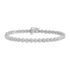 Cheap ✔️ 1/4 ct. t.w. Diamond Bracelet in Rhodium-plated Sterling Silver by Belk & Co. 🔔