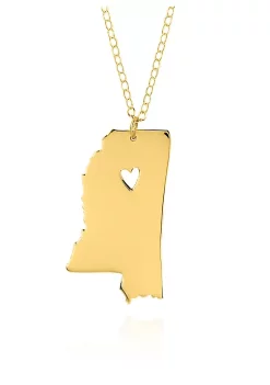 Best Pirce 🌟 14k Yellow Gold Mississippi State Pendant by Belk & Co. 🔥
