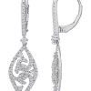 Flash Sale 😍 3/4 ct. t.w. Created Moissanite Dangle Earrings in Sterling Silver by Belk & Co. 🔔