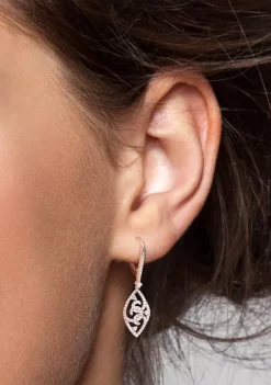 Flash Sale 😍 3/4 ct. t.w. Created Moissanite Dangle Earrings in Sterling Silver by Belk & Co. 🔔 -DealsBelk & Co. Store Belk 34438