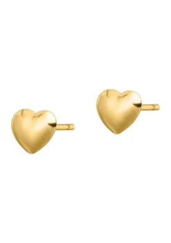 Flash Sale 🛒 14K Yellow Gold Polished Heart Post Earrings by Belk & Co. 😀 -DealsBelk & Co. Store Belk 3445