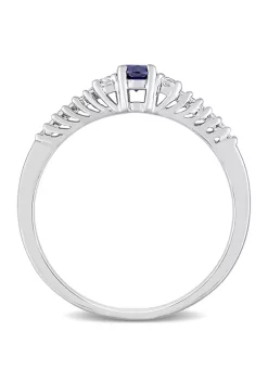 Buy ๐ Lab Created Created Blue and Created White Sapphire and Diamond Accent Ring in Sterling Silver by Belk & Co. โค๏ธ 10 Buy ๐ Lab Created Created Blue and Created White Sapphire and Diamond Accent Ring in Sterling Silver by Belk & Co. โค๏ธ -DealsBelk & Co. Store Belk 34487