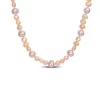 Promo 😀 7.5-8MM Purple Freshwater Cultured Pearl and 5-5.5MM Pink Freshwater Cultured Pearl Necklace in Sterling Silver, 18 in by Belk & Co. 😍