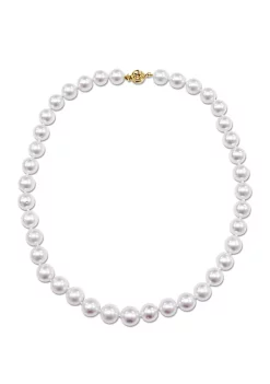 Flash Sale 👏 10-11.5 MM South Sea Cultured Pearl Strand Necklace with 14K Yellow Gold Clasp by Belk & Co. 🤩