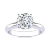 Budget 🔔 Lab Created 2 Carat Lab Grown Diamond Solitaire Ring In 14K White Gold by Belk & Co. 🥰