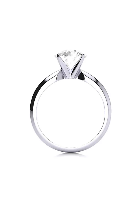 Budget 🔔 Lab Created 2 Carat Lab Grown Diamond Solitaire Ring In 14K White Gold by Belk & Co. 🥰 2 Budget 🔔 Lab Created 2 Carat Lab Grown Diamond Solitaire Ring In 14K White Gold by Belk & Co. 🥰 - Image 2
