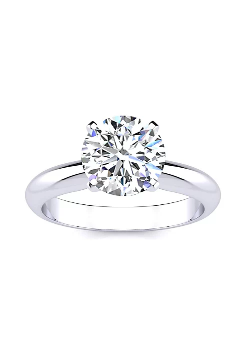 Budget 🔔 Lab Created 2 Carat Lab Grown Diamond Solitaire Ring In 14K White Gold by Belk & Co. 🥰 4 Budget 🔔 Lab Created 2 Carat Lab Grown Diamond Solitaire Ring In 14K White Gold by Belk & Co. 🥰 - Image 4