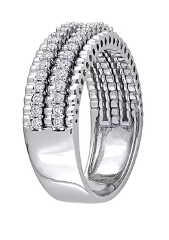 Hot Sale ❤️ 1/2 ct. t.w. Diamond Double Row Eternity Ring in 14K White Gold by Belk & Co. 👏 -DealsBelk & Co. Store Belk 34567
