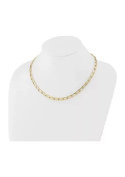 Buy 🔥 14K Yellow Gold Polished Hollow Fancy Link Necklace by Belk & Co. 🧨 -DealsBelk & Co. Store Belk 34572