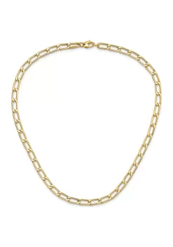 Buy 🔥 14K Yellow Gold Polished Hollow Fancy Link Necklace by Belk & Co. 🧨 -DealsBelk & Co. Store Belk 34573