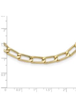 Buy 🔥 14K Yellow Gold Polished Hollow Fancy Link Necklace by Belk & Co. 🧨 -DealsBelk & Co. Store Belk 34574