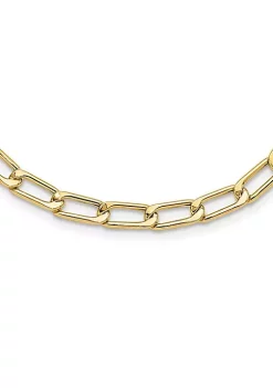 Buy 🔥 14K Yellow Gold Polished Hollow Fancy Link Necklace by Belk & Co. 🧨 -DealsBelk & Co. Store Belk 34575