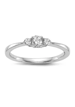 Discount 🔔 1/4 ct. t.w. Diamond Band Ring in 14K White Gold by Belk & Co. ✨
