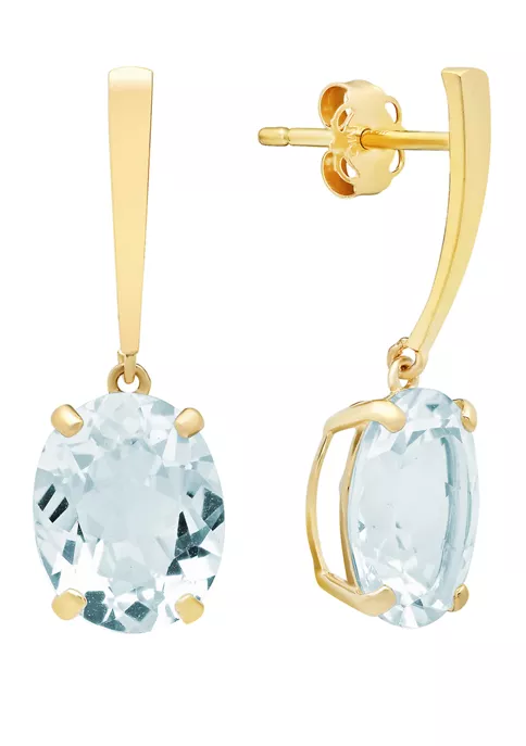 Outlet ๐คฉ 5 ct. t.w. Aquamarine Drop Earrings by Belk & Co. ๐ 2 Outlet ๐คฉ 5 ct. t.w. Aquamarine Drop Earrings by Belk & Co. ๐ - Image 2