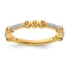 Budget 🛒 1/5 ct. t.w. Citrine and 1/10 ct. t.w. Diamond Stackable Expressions Ring in 14K Gold by Belk & Co. 🎉