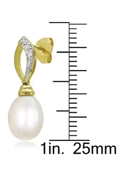New ๐ฅ 7.5-8 Millimeter Cultured Freshwater Pearl and 1/10 ct. t.w. Diamond Link Drop Earrings in 10k Yellow Gold by Belk & Co. โญ 4 New ๐ฅ 7.5-8 Millimeter Cultured Freshwater Pearl and 1/10 ct. t.w. Diamond Link Drop Earrings in 10k Yellow Gold by Belk & Co. โญ -DealsBelk & Co. Store Belk 34658