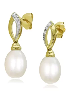 New ๐ฅ 7.5-8 Millimeter Cultured Freshwater Pearl and 1/10 ct. t.w. Diamond Link Drop Earrings in 10k Yellow Gold by Belk & Co. โญ 5 New ๐ฅ 7.5-8 Millimeter Cultured Freshwater Pearl and 1/10 ct. t.w. Diamond Link Drop Earrings in 10k Yellow Gold by Belk & Co. โญ -DealsBelk & Co. Store Belk 34659
