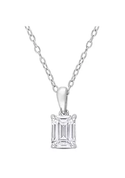 Deals 😉 Lab Created 1 ct. t.g.w. Created Moissanite Solitaire Pendant with Chain in Sterling Silver by Belk & Co. 🎉 -DealsBelk & Co. Store Belk 34672