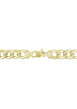 Discount 😉 12.5MM Curb Link Bracelet in 18k Yellow Gold Plated Sterling Silver, 9 by Belk & Co. 💯 -DealsBelk & Co. Store Belk 34685