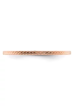 Cheapest 🧨 14K Gold 1.2mm Criss-Cross Pattern Stackable Band by Belk & Co. 🤩 -DealsBelk & Co. Store Belk 34690