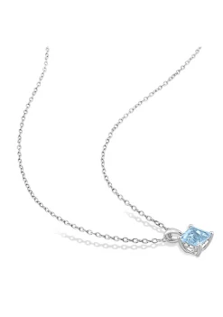 Brand new ⌛ 2-Piece Set of 4.25 ct. t.g.w. Sky Blue Topaz Earrings and Pendant with Chain in Sterling Silver by Belk & Co. 👍 -DealsBelk & Co. Store Belk 34737