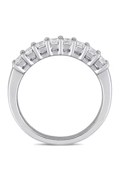 Outlet 🔔 1.0 ct. t.w. Emerald Cut Diamond Semi Eternity Band in 14k White Gold by Belk & Co. ⌛ -DealsBelk & Co. Store Belk 34753