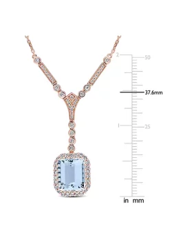 Best deal ✔️ 5.44 ct. t.g.w. Aquamarine and 3/4 ct. t.w. Diamond Necklace in 14K Pink Gold by Belk & Co. ⭐ 8 Best deal ✔️ 5.44 ct. t.g.w. Aquamarine and 3/4 ct. t.w. Diamond Necklace in 14K Pink Gold by Belk & Co. ⭐ -DealsBelk & Co. Store Belk 34757