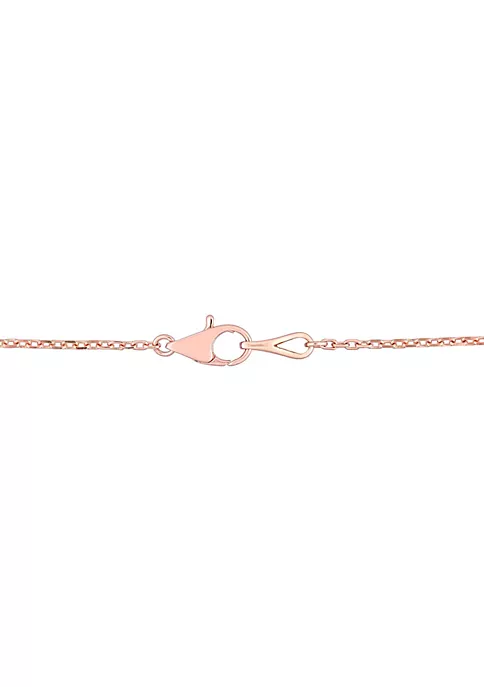 Best deal ✔️ 5.44 ct. t.g.w. Aquamarine and 3/4 ct. t.w. Diamond Necklace in 14K Pink Gold by Belk & Co. ⭐ 4 Best deal ✔️ 5.44 ct. t.g.w. Aquamarine and 3/4 ct. t.w. Diamond Necklace in 14K Pink Gold by Belk & Co. ⭐ - Image 4