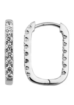 Budget ๐ 1/2 ct. t.w. Diamond Earrings in 10K White Gold by Belk & Co. ๐