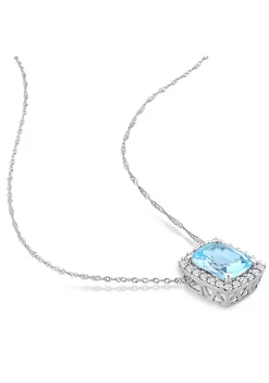 Hot Sale ๐ 2.25 ct. t.g.w. Sky Blue Topaz and 1/4 ct. t.w. Diamond Holo Pendant with Chain in 14K White Gold by Belk & Co. ๐งจ 9 Hot Sale ๐ 2.25 ct. t.g.w. Sky Blue Topaz and 1/4 ct. t.w. Diamond Holo Pendant with Chain in 14K White Gold by Belk & Co. ๐งจ -DealsBelk & Co. Store Belk 34796