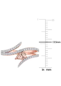 Discount ๐คฉ Pear Shape Morganite and 1/4 CT Diamond Open Wrap Ring in 10k Rose Gold by Belk & Co. ๐ 9 Discount ๐คฉ Pear Shape Morganite and 1/4 CT Diamond Open Wrap Ring in 10k Rose Gold by Belk & Co. ๐ -DealsBelk & Co. Store Belk 34812