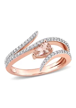 Discount ๐คฉ Pear Shape Morganite and 1/4 CT Diamond Open Wrap Ring in 10k Rose Gold by Belk & Co. ๐ 11 Discount ๐คฉ Pear Shape Morganite and 1/4 CT Diamond Open Wrap Ring in 10k Rose Gold by Belk & Co. ๐ -DealsBelk & Co. Store Belk 34814