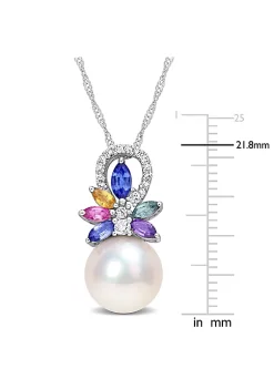 Brand new ๐ 9.5-10MM White Freshwater Cultured Pearl, 4/5 ct. t.g.w. Multi-Color Sapphire and 1/10 ct. t.w. Diamond Pendant with Chain 14K White Gold by Belk & Co. ๐ 8 Brand new ๐ 9.5-10MM White Freshwater Cultured Pearl, 4/5 ct. t.g.w. Multi-Color Sapphire and 1/10 ct. t.w. Diamond Pendant with Chain 14K White Gold by Belk & Co. ๐ -DealsBelk & Co. Store Belk 34826