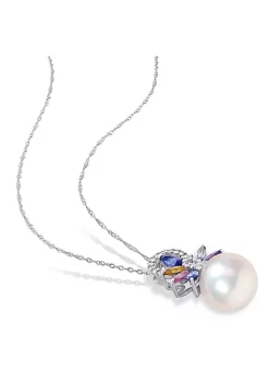 Brand new ๐ 9.5-10MM White Freshwater Cultured Pearl, 4/5 ct. t.g.w. Multi-Color Sapphire and 1/10 ct. t.w. Diamond Pendant with Chain 14K White Gold by Belk & Co. ๐ 9 Brand new ๐ 9.5-10MM White Freshwater Cultured Pearl, 4/5 ct. t.g.w. Multi-Color Sapphire and 1/10 ct. t.w. Diamond Pendant with Chain 14K White Gold by Belk & Co. ๐ -DealsBelk & Co. Store Belk 34827