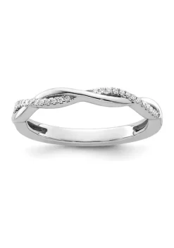 Outlet 🔥 0.084 ct. t.w. Diamonds Stackable Expressions Twist Ring in 14K Gold by Belk & Co. 💯 -DealsBelk & Co. Store Belk 34834
