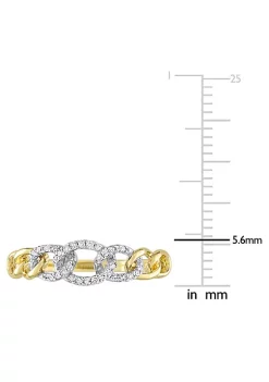 Outlet ❤️ 1/10 ct. t.w. Diamond Mini Link Ring in 10K Yellow Gold by Belk & Co. 🥰 7 Outlet ❤️ 1/10 ct. t.w. Diamond Mini Link Ring in 10K Yellow Gold by Belk & Co. 🥰 -DealsBelk & Co. Store Belk 34852