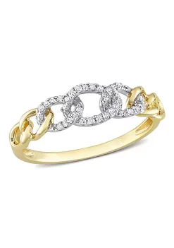 Outlet ❤️ 1/10 ct. t.w. Diamond Mini Link Ring in 10K Yellow Gold by Belk & Co. 🥰 9 Outlet ❤️ 1/10 ct. t.w. Diamond Mini Link Ring in 10K Yellow Gold by Belk & Co. 🥰 -DealsBelk & Co. Store Belk 34853