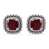 Best Sale 🔥 3.2 ct. t.w. Garnet Stud Earrings, Sterling Silver by Belk & Co. 👍