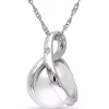 Best deal 😉 1/10 ct. t.w. Diamond and 8 to 8.5 Millimeter Cultured Freshwater Pearl Accent Swirl Pendant with Chain in 10k White Gold by Belk & Co. ✨