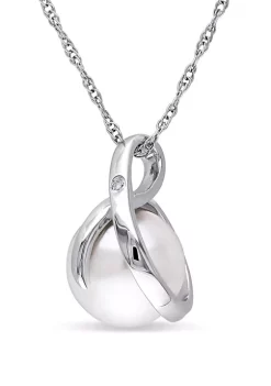 Best deal ๐ 1/10 ct. t.w. Diamond and 8 to 8.5 Millimeter Cultured Freshwater Pearl Accent Swirl Pendant with Chain in 10k White Gold by Belk & Co. โจ 5 Best deal ๐ 1/10 ct. t.w. Diamond and 8 to 8.5 Millimeter Cultured Freshwater Pearl Accent Swirl Pendant with Chain in 10k White Gold by Belk & Co. โจ -DealsBelk & Co. Store Belk 34901
