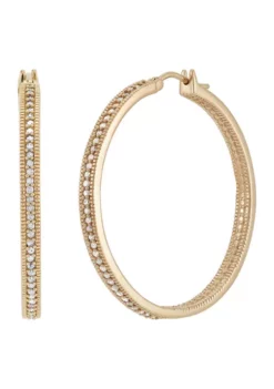 Best deal 🛒 1/2 ct. t.w. Diamond Hoop Earrings in Sterling Silver by Belk & Co. 🔔