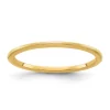 Budget 👍 14K Gold 1.2mm Half Round Satin Stackable Band by Belk & Co. 🧨