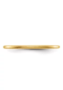 Budget 👍 14K Gold 1.2mm Half Round Satin Stackable Band by Belk & Co. 🧨 -DealsBelk & Co. Store Belk 34947